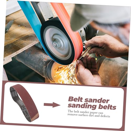 SEWACC Schleifband Körnung Reißfest für Bandschleifer Effizientes Schleifpapier für Holz Metall Präzise Steuerung Schnell Abrasive Oberfläche Entfernen Passendes Zubehör für Kleine von SEWACC