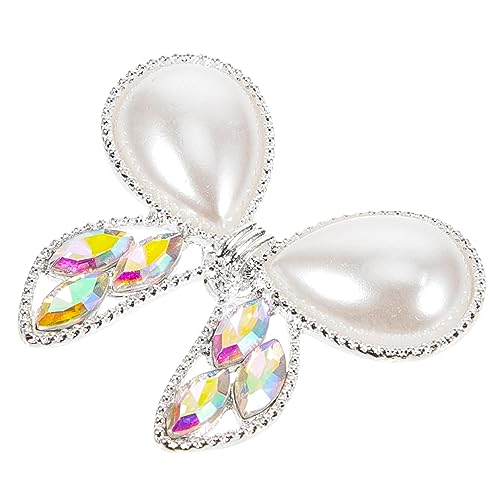 SEWACC Schmetterling Applikation aus Glitzer und Strass für Kleidung DIY Bastelbedarf Aufbügelbare Patches für Handtaschen und Bekleidung Langlebige Dekoration mit Funkelnden Charms von SEWACC