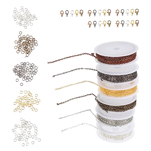 SEWACC Schmuckherstellung Zubehörset mit Langlebigen Hummerverschlüssen und Offenen Biegeringen DIY Bastelmaterial für Armbänder Ketten Perlen zum Schmuck Selber Machen und Reparieren SEWACC Schmuckherstellung Zubehörset mit Langlebigen Hummerverschlüssen und Offenen Biegeringen DIY Bastelmaterial für Armbänder Ketten Perlen zum Schmuck Selber Machen und Reparieren von SEWACC