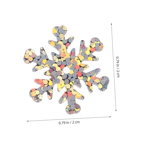 SEWACC Schneeflocken Glitzer Pailletten für DIY Basteln Funkelnde Winter Deko Ornament Bastelmaterialien für Weihnachtsdeko und Kreative Schmuckprojekte von SEWACC