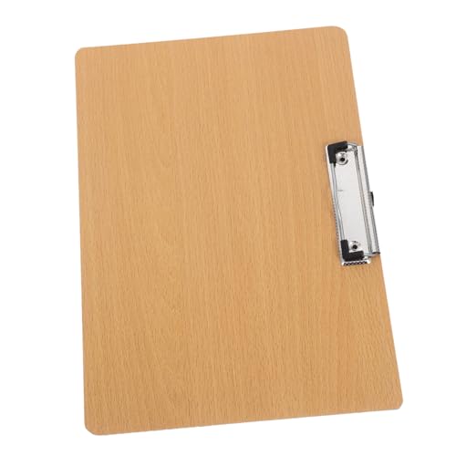 SEWACC Schreibunterlage Klemmbrett aus Dichteplatte mit Stabilem Metallclip Glatte Oberfläche für Zeichnen und Schreiben Kleines Tragbares Art Clipboard für Büro und Schule von SEWACC