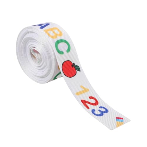 SEWACC Schul Themen Ripsband für DIY Bastelarbeiten Yards zum Dekorieren von Geschenken Haarschmuck und Accessoires Robustes und Elegantes Design für Verschiedene Anlässe SEWACC Schul Themen Ripsband für DIY Bastelarbeiten Yards zum Dekorieren von Geschenken Haarschmuck und Accessoires Robustes und Elegantes Design für Verschiedene Anlässe von SEWACC
