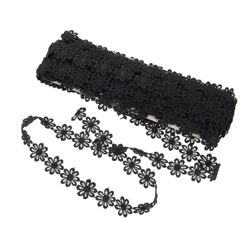 SEWACC Schwarze Bestickte Spitzenborte aus Polyester Langlebiges DIY Dekoband für Vorhänge Kleidung Hochzeit Party und Bastelprojekte SEWACC Schwarze Bestickte Spitzenborte aus Polyester Langlebiges DIY Dekoband für Vorhänge Kleidung Hochzeit Party und Bastelprojekte von SEWACC