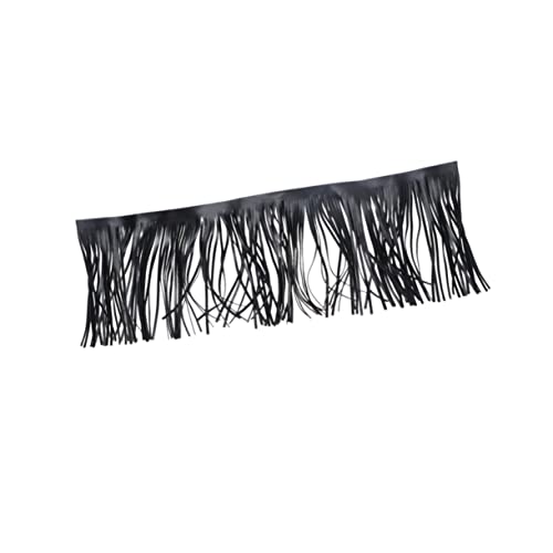 SEWACC Schwarze Doppelseitige Quaste PU Kunstleder Breit Langlebiges DIY Zubehör für Kleidung Kostüme Taschen Schuhe und Heimdekoration Vielseitig Einsetzbar Yards SEWACC Schwarze Doppelseitige Quaste PU Kunstleder Breit Langlebiges DIY Zubehör für Kleidung Kostüme Taschen Schuhe und Heimdekoration Vielseitig Einsetzbar Yards von SEWACC