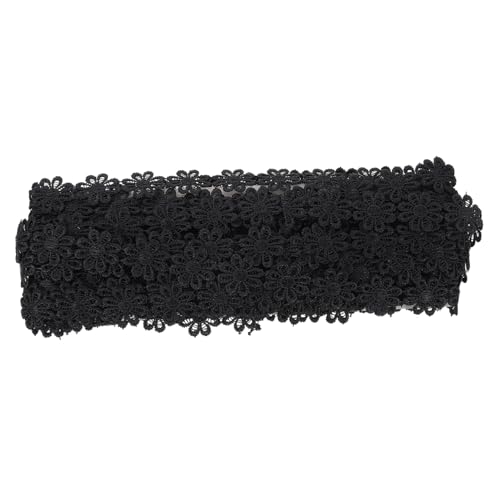 SEWACC Schwarzes Breites Polyester spitzenband mit Blütenblättern Leichte DIY spitze für Kleidung und Vorhangdekoration Langlebiges Handgefertigtes Nähzubehör für Kreative Bastelprojekte SEWACC Schwarzes Breites Polyester spitzenband mit Blütenblättern Leichte DIY spitze für Kleidung und Vorhangdekoration Langlebiges Handgefertigtes Nähzubehör für Kreative Bastelprojekte von SEWACC