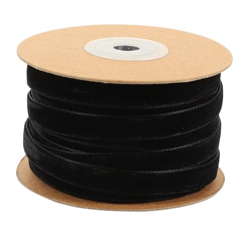 SEWACC Schwarzes Samtband Dekoband für Geschenkverpackung Basteln Haarbänder und Wohnaccessoires Glatte Oberfläche Farbbeständig Vielseitig Einsetzbar SEWACC Schwarzes Samtband Dekoband für Geschenkverpackung Basteln Haarbänder und Wohnaccessoires Glatte Oberfläche Farbbeständig Vielseitig Einsetzbar von SEWACC