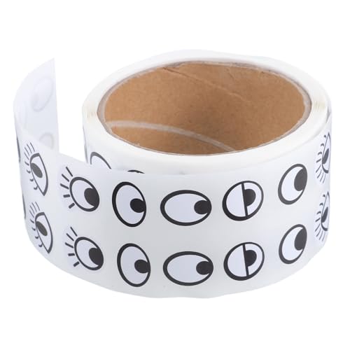 SEWACC Selbstklebende Cartoon Augen Aufkleber für Basteln DIY Dekoration Scrapbooking Zubehör Kreative Stickerrolle für Jungen und Mädchen von SEWACC