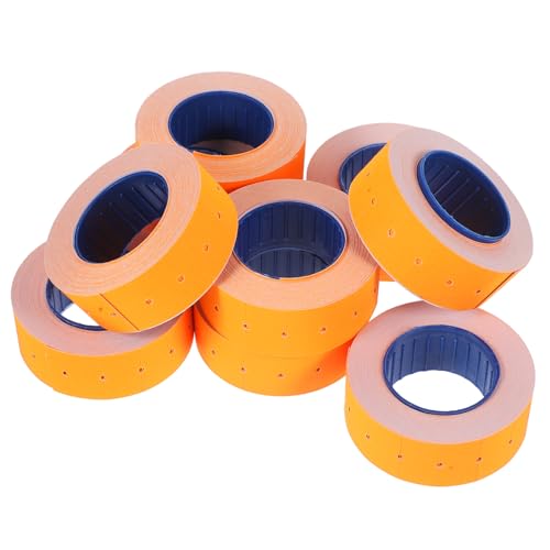 SEWACC Selbstklebende Preisetiketten Aufkleber Blanko Preislabel Rollenware Orange Stark Haftend Einfache Anwendung Für Warenkennzeichnung Supermarkt Büro SEWACC Selbstklebende Preisetiketten Aufkleber Blanko Preislabel Rollenware Orange Stark Haftend Einfache Anwendung Für Warenkennzeichnung Supermarkt Büro von SEWACC