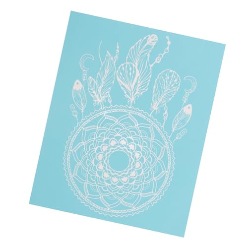SEWACC Selbstklebende Waschbare Siebdruck Schablone aus Mesh für DIY Malerei Professionelle Wiederverwendbare Sign Stencil Vielseitig für Künstler und Bastler Langlebiges von SEWACC