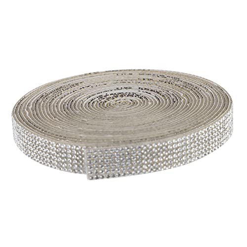 SEWACC Selbstklebendes Kristall Strass Band Yards Bling Sticker für DIY Bastelprojekte Hochzeitsdeko Handytaschen Schuhe Haaraccessoires Vielseitig Einsetzbar von SEWACC