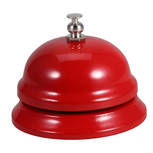 SEWACC Service Tischglocke Handglocke Rot für Restaurant Hotel Büro Multifunktional zur Schnellen Bedienung und Geeignet Praktisches für Familie Freunde von SEWACC