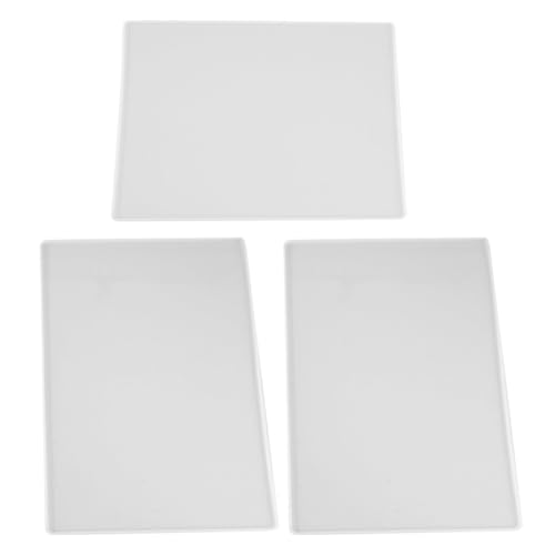 SEWACC Silikon-Epoxidharz-Formen 3 Stück Rechteckige Tischmatten-Formen Tischset-Formen Harz-Gussformen Antihaft-Diy-Bastelformen von SEWACC