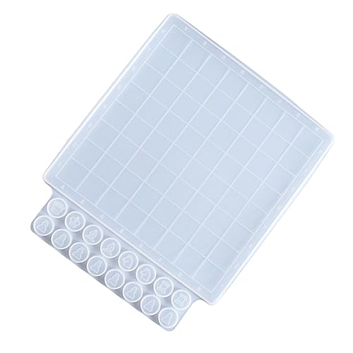 SEWACC Silikon Epoxidharz Formen Schachspiel DIY Schachbrett Schachfiguren Gussform Wiederverwendbar Leicht Trennbar Für Handwerk Und von SEWACC