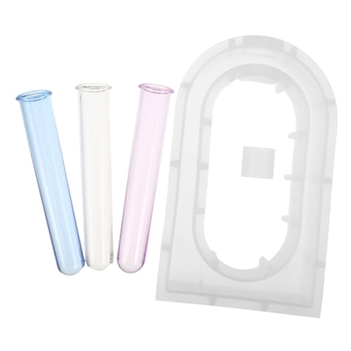 SEWACC Silikon Gießform für Hydroponische Vasen Diy Epoxidharz Form mit Testrohren für Pflanzenhalter und Wohnkultur Kreative Bastelideen für Ihr Zuhause von SEWACC