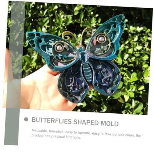 SEWACC Silikon Schmetterling Form für DIY Epoxidharz Gießen Flexible Geruchslose Silikonform für Wanddeko Basteln Langlebige Schmetterlingsmuster Form für Handgefertigte Dekorationen SEWACC Silikon Schmetterling Form für DIY Epoxidharz Gießen Flexible Geruchslose Silikonform für Wanddeko Basteln Langlebige Schmetterlingsmuster Form für Handgefertigte Dekorationen von SEWACC
