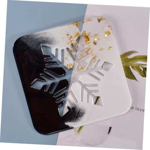 SEWACC Silikon Schneeflocken Untersetzer Form Langlebig DIY Kristall Epoxy Gießform für Handgemachte Tischdeko Geschenkideen für Familie Bastler SEWACC Silikon Schneeflocken Untersetzer Form Langlebig DIY Kristall Epoxy Gießform für Handgemachte Tischdeko Geschenkideen für Familie Bastler von SEWACC
