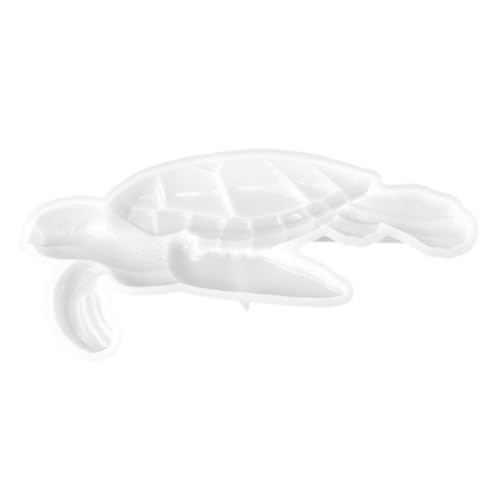 SEWACC Silikonform Schildkröte für DIY Wanddeko Wiederverwendbare Epoxidharz Gießform Handgefertigte Silikonform für Kreative Bastelprojekte Weiß Reliefartig für Detailreiche Wandkunst von SEWACC