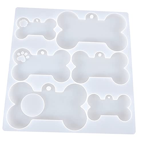 SEWACC Silikonform für Knochenanhänger Non Stick Silikon Gießform für DIY Harzprojekte Vielseitige Kristallform für Schmuckherstellung und Kreative Bastelarbeiten von SEWACC