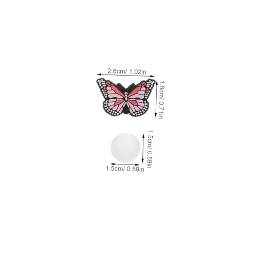 SEWACC Silikonperlen Rund Bunt für Armband Schmuck DIY Schlüsselanhänger Basteln mit Schmetterlingsanhänger Vielseitig Flexibel Kreativ SEWACC Silikonperlen Rund Bunt für Armband Schmuck DIY Schlüsselanhänger Basteln mit Schmetterlingsanhänger Vielseitig Flexibel Kreativ von SEWACC