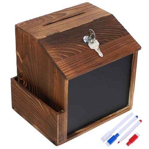 SEWACC Spendenboxen Für Geld Wand Vorschlagsboxen Holz Wahlurnen Vorschlagsboxen Spendenboxen Für Fundraising von SEWACC