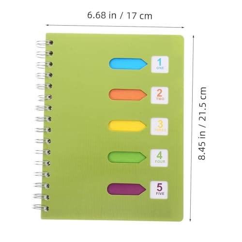 SEWACC Spiral Notizblock Grün Vintage Notizbuch Liniert Robust Mit Stabilem Drahtbindung Für Schule Büro Notizen Memo Journal von SEWACC
