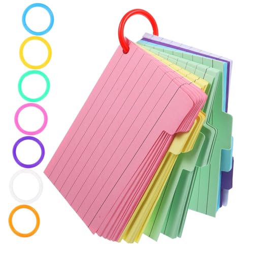 SEWACC Spiral notizblock mit Linierte Indexkarten Kleine Notizblöcke mit Ringbindung für Schule Büro Praktisches Spiral notizheft zum Schreiben und Organisieren Zufällige Zufällige Farbe von SEWACC