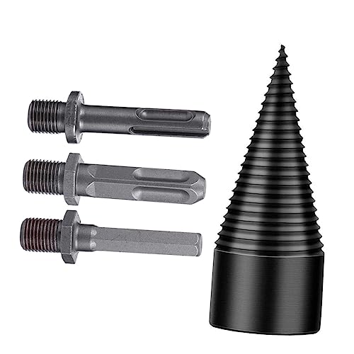 SEWACC Splitting Wood Drill Bit aus Hochgeschwindigkeitsstahl Präzise Verschleißfest Kegelbohrer mit Verschiedenen Schaftvarianten Rutschfestes Design für Elektrobohrer zum Spalten von SEWACC Splitting Wood Drill Bit aus Hochgeschwindigkeitsstahl Präzise Verschleißfest Kegelbohrer mit Verschiedenen Schaftvarianten Rutschfestes Design für Elektrobohrer zum Spalten von von SEWACC