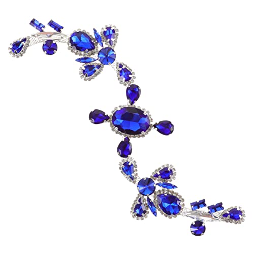 SEWACC Strass Applikation Wasserfall Kette Legierung und Kristall Langlebiger DIY Modeschmuck für Kleidung Schuhe und Taschen Verzierung für Altersgruppen von SEWACC
