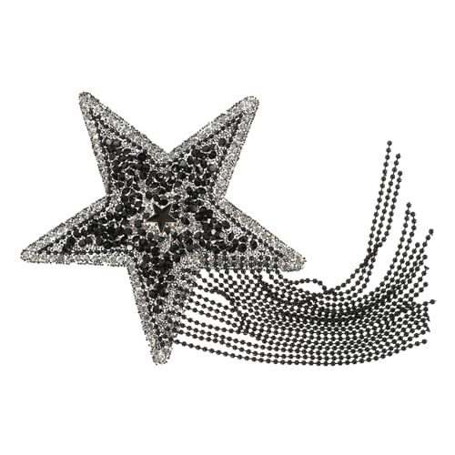 SEWACC Strass Aufbügelpatch Sternform Glitzerndes DIY Applikation Bügelbild für Kleidung Jeans Taschen Rucksäcke Schmuckendes Textilflicken zum Aufbügeln und Verzieren von SEWACC