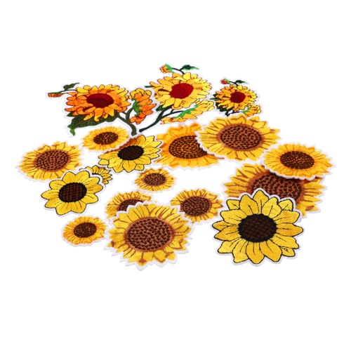 SEWACC Sunflower Stickpatch Teilig Bestickte Blumen Applikationen Strapazierfähige Bügelflicken für DIY Kleidung Taschen Hüte Schuhe Vielseitige Textildeko und Reparatur SEWACC Sunflower Stickpatch Teilig Bestickte Blumen Applikationen Strapazierfähige Bügelflicken für DIY Kleidung Taschen Hüte Schuhe Vielseitige Textildeko und Reparatur von SEWACC