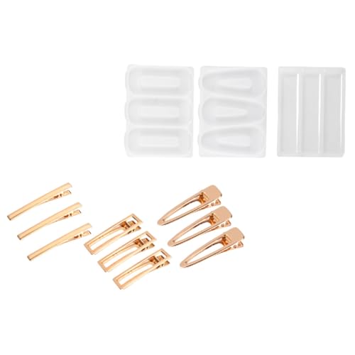 SEWACC Teiliges DIY Epoxidharz Haarspangen Silikon Gießformen Flexible Wiederverwendbare Casting Moulds für Mädchen Kreative Schmuckherstellung Inklusive Formen und Haarclips SEWACC Teiliges DIY Epoxidharz Haarspangen Silikon Gießformen Flexible Wiederverwendbare Casting Moulds für Mädchen Kreative Schmuckherstellung Inklusive Formen und Haarclips von SEWACC
