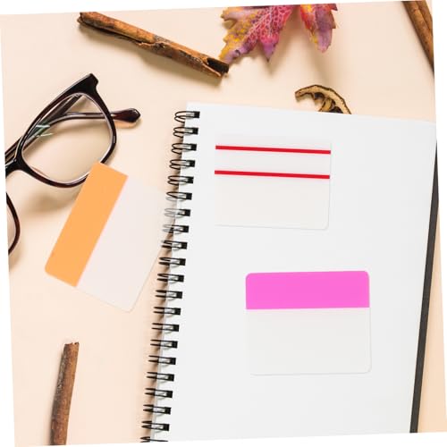 SEWACC Teiliges Fluoreszierende Transparente Memo Pads mit Starker Haftkraft Kleine Portable Haftnotizen für Büro Schule und Zuhause Wiederablösbare Notizzettel zum Markieren und von SEWACC