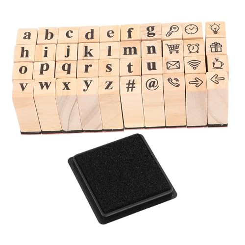 SEWACC Teiliges Holzstempel Alphabet Kleinbuchstaben Präzise Gravur Für Diy Scrapbooking Journaling Tagebuchgestaltung Kreative Familienbastelprojekte von SEWACC