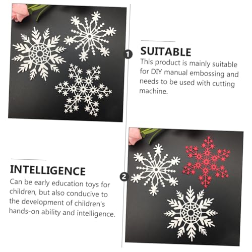 SEWACC Teiliges Schneeflocken Stanzformen aus Metall Carbonstahl Glatte Schneidvorlagen für DIY Scrapbooking Prägung und Bastelarbeiten Sichere Schneidformen für Kreative Papierkunst SEWACC Teiliges Schneeflocken Stanzformen aus Metall Carbonstahl Glatte Schneidvorlagen für DIY Scrapbooking Prägung und Bastelarbeiten Sichere Schneidformen für Kreative Papierkunst von SEWACC