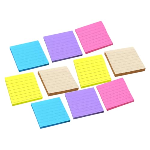 SEWACC Teiliges Selbstklebender Notizblöcke Bunten Farben Praktische Memo Sticker für Büro und Alltag Wiederverwendbar und Einfach zu Handhaben für Wichtige Erinnerungen von SEWACC