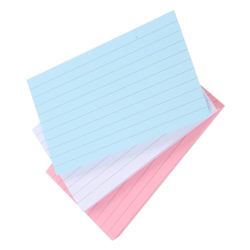 SEWACC Teiliges Selbstklebendes Notizblock mit Linierten Indexkarten Mehrfarbige Haftnotizen für Büro Schule und Zuhause Praktische Memo Pads für To Do Listen und Terminplanung von SEWACC