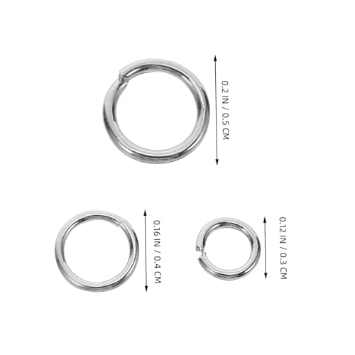 SEWACC Teiliges Weißgold Biegeringe Metall Verbindungsringe Schmuckherstellung Reparatur Ohrringe Armband Halskette DIY Zubehör von SEWACC