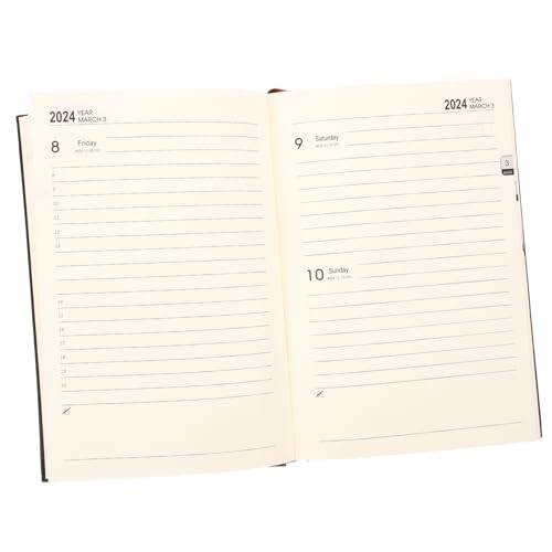 SEWACC Terminplaner Notizbuch Schwarz Tagesplaner mit Glattem Dickem Papier Handlicher Kalender für Zeitmanagement To Do Liste Wochen und Monatsplanung für Schule und Büro von SEWACC
