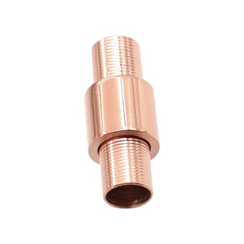 SEWACC Titanstahl Schmuckverbinder Magnetverschluss Armband DIY Zubehör Rosegold für Lederkordeln Geflochtene Halsketten Große Lochperlen Leicht Robust Einfach zu Montieren SEWACC Titanstahl Schmuckverbinder Magnetverschluss Armband DIY Zubehör Rosegold für Lederkordeln Geflochtene Halsketten Große Lochperlen Leicht Robust Einfach zu Montieren von SEWACC