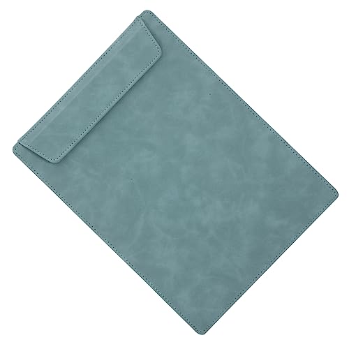 SEWACC Tragbares Klemmbrett Schreibunterlage aus Grünem Kunstleder Vielseitiges Büro und Konferenz Clipboard zur Dokumentenorganisation Langlebige Schreibplatte für Zuhause und von SEWACC