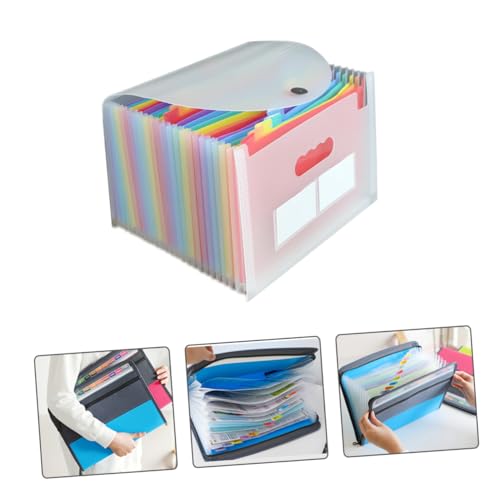 SEWACC Transparent Erweiterbarer Aktenordner mit Fächern Großer Kapazität Dokumentenmappe mit Klappdeckel und Etiketten Multifarbig Tragbarer Datei Organizer für Büro Schule und Zuhause SEWACC Transparent Erweiterbarer Aktenordner mit Fächern Großer Kapazität Dokumentenmappe mit Klappdeckel und Etiketten Multifarbig Tragbarer Datei Organizer für Büro Schule und Zuhause von SEWACC