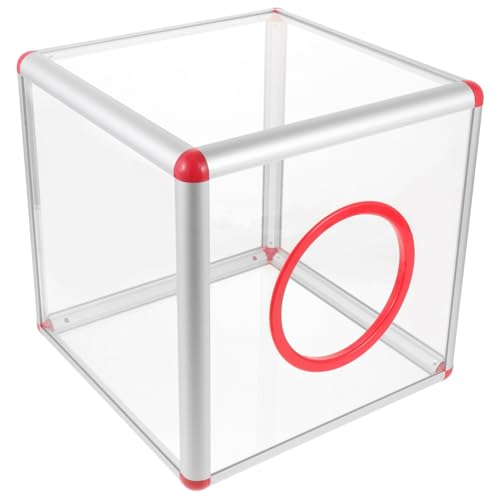 SEWACC Transparente Acryl Raffle Box Spendenbox für Spieltickets Vielseitige Aufbewahrung für Partys Firmenevents Stabil Bruchsicher Stilvolles Design von SEWACC