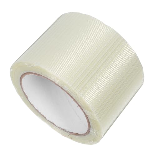 SEWACC Transparente Glasfaserverstärkte Klebeband mit Hoher Zugfestigkeit und Abriebfestigkeit Einseitig Verstärktes Verpackungsband für Industrie Versand und Heimdekor von SEWACC