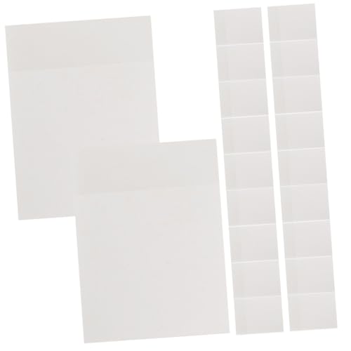 SEWACC Transparente Selbstklebende Haftnotizen Abreißbare Memo Pads für Büro Schule Zuhause Multifunktionale Notizzettel zum Markieren und Planen Wiederverwendbar und Vielseitig von SEWACC