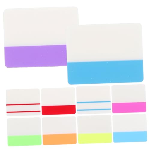 SEWACC Transparente Wiederverwendbare Haftnotizen Kleine Portable Memo Pads mit Leuchtenden Kleberegistern für Büro Schule Zuhause Praktische Sichtbare Notizzettel Organisieren und von SEWACC