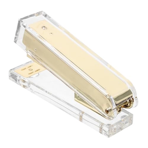 SEWACC Transparenter Acryl Heftgerät Goldfarbend Multifunktionaler Hochleistungs Schwerlast Tacker Bürobedarf für Schule und Homeoffice mit Stabiler Heftleistung und Ergonomischem Design SEWACC Transparenter Acryl Heftgerät Goldfarbend Multifunktionaler Hochleistungs Schwerlast Tacker Bürobedarf für Schule und Homeoffice mit Stabiler Heftleistung und Ergonomischem Design von SEWACC