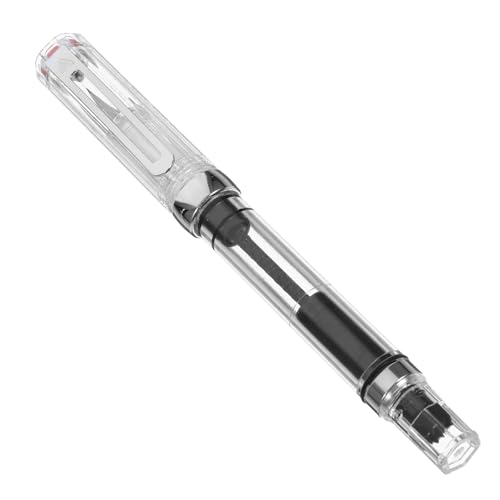 SEWACC Transparenter Füllfederhalter mit Kolbenfüllmechanismus Feder Schreibfeder für Kalligraphie Wiederverwendbar Geeignet für Schule Büro und Professionelle Unterschriften SEWACC Transparenter Füllfederhalter mit Kolbenfüllmechanismus Feder Schreibfeder für Kalligraphie Wiederverwendbar Geeignet für Schule Büro und Professionelle Unterschriften von SEWACC