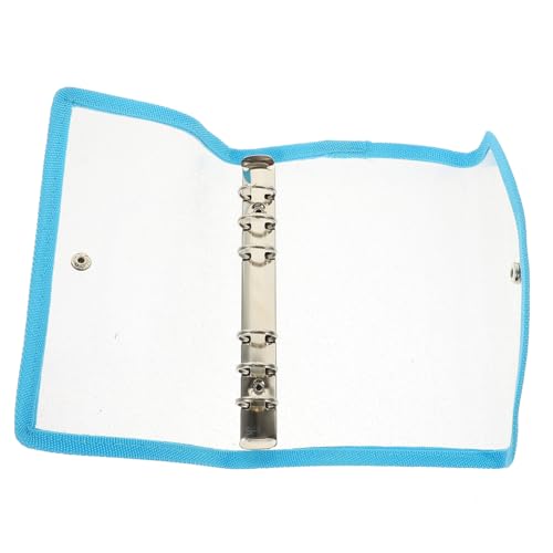 SEWACC Transparentes Ringbuch Cover mit Blauem Glitterrand Langlebige Hülle für Lose Sicherer Verschluss Praktischer Schutz für Notizbücher als für Schüler und Studenten von SEWACC