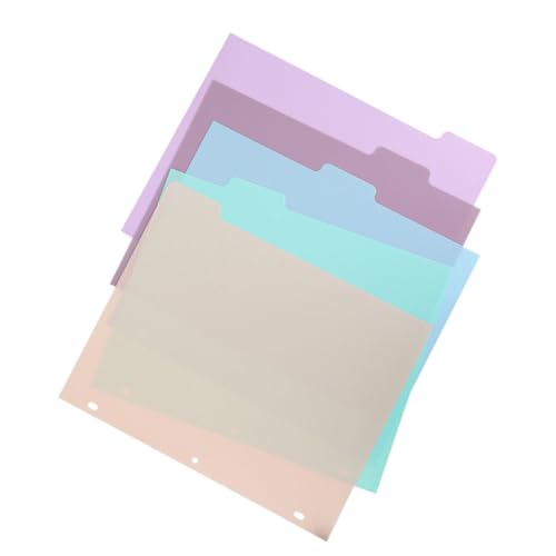 SEWACC Trennblätter aus Robustem PP mit Farbcodierten Tabs Bunter Ordner Register für Lose Praktische Organisation für Büro und Alltag Kompatibel Ringbüchern SEWACC Trennblätter aus Robustem PP mit Farbcodierten Tabs Bunter Ordner Register für Lose Praktische Organisation für Büro und Alltag Kompatibel Ringbüchern von SEWACC