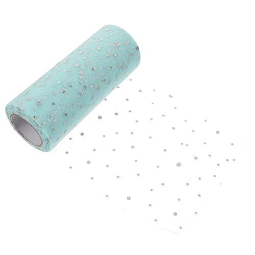 SEWACC Tüllstoff Rolle mit Holografischen Pailletten Hautfreundlich Geruchlos Reißfest für Hochzeit Deko DIY Basteln Geschenkverpackung und Pettiskirts von SEWACC
